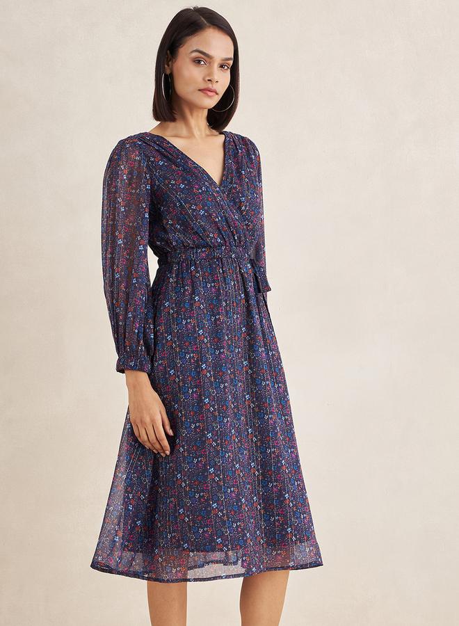 Femmella Floral Chiffon Dress  - Image 3