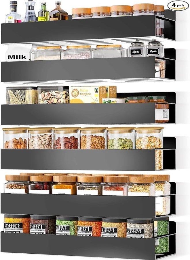 Rellon Spice Rack Organizer for Fridge Seasoning Organizer for Kitchen storage Metal Spice Organiser with Screw or Adhesive Hanging For Kitchen Bathroom,Cosmetic Organizer Masala Stand (PACK OF 6) - Image 1