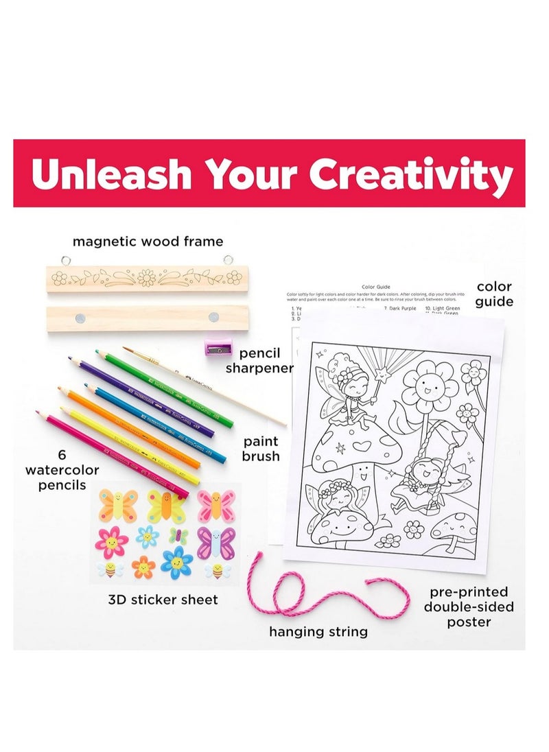 Creativity for Kids Creativity for Kids Paint by Numbers Mermaid Pets Wall Art - Mermaid and Pet Designs, Creative Play, Art Activity, Home Decor Project, Gift for Children, Artistic Expression  - Image 3