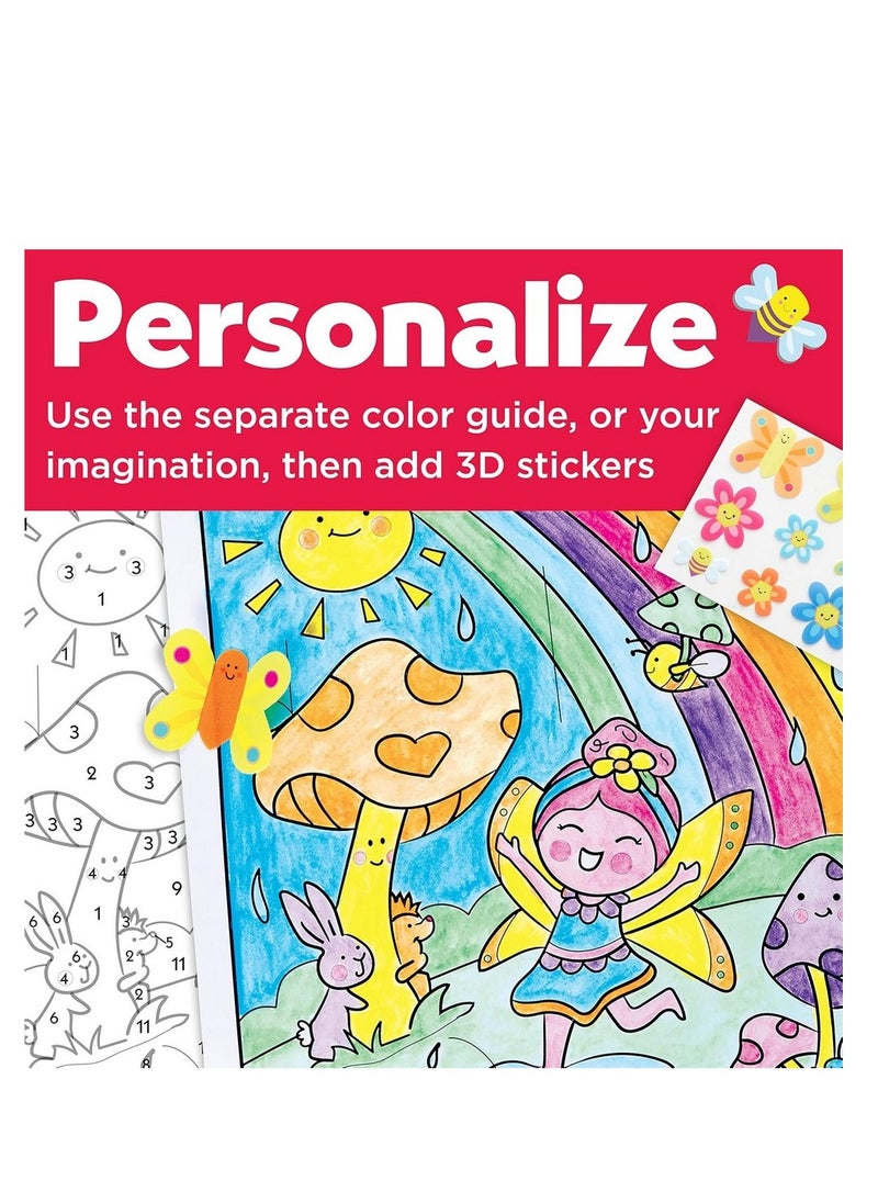 Creativity for Kids Creativity for Kids Paint by Numbers Mermaid Pets Wall Art - Mermaid and Pet Designs, Creative Play, Art Activity, Home Decor Project, Gift for Children, Artistic Expression  - Image 5