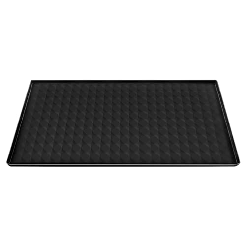 Garolue Washer and Dryer Top Protector Mat,23.6“ x 19.7" Silicone Rubber Mat for Laudry Machine & Dryer,Non Slip Heavy Duty Waterproof Washable Top Cover Pad for Home Kitchen Laundry Room,Black - Image 2