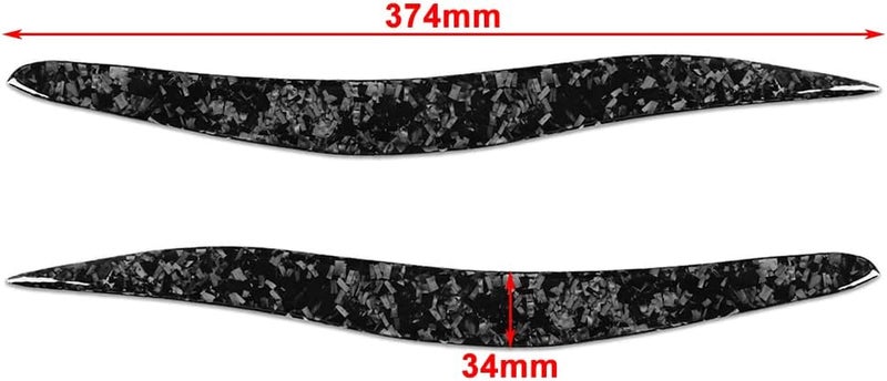 QASULER Car Headlight Eyebrow Eyelid Trim for Lexus IS250 IS350 - Image 2