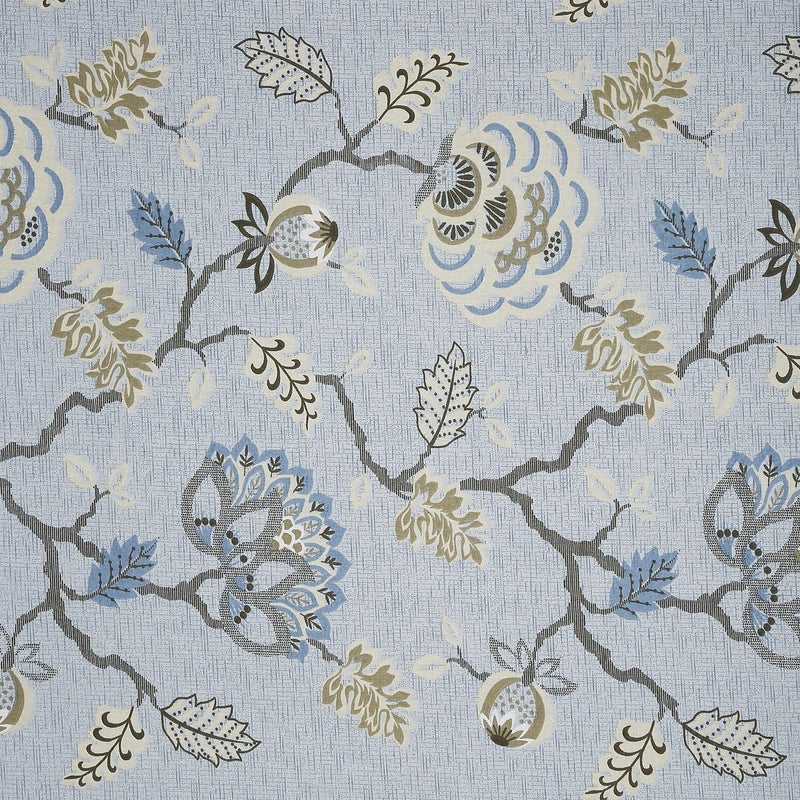 Swayam Floral Design 350 GSM Pure Cotton Double Winter Quilt, Blue and Grey - Image 4
