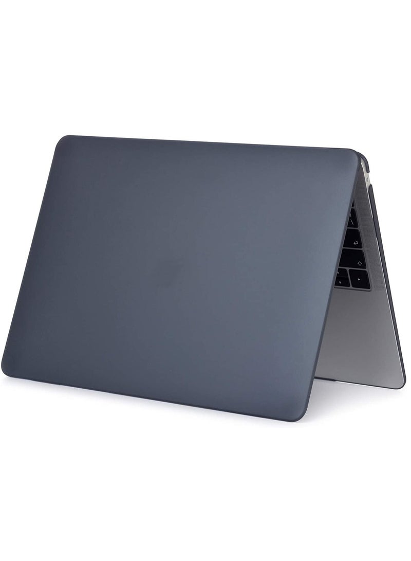 Hard Case for 2021/2020/2019/2018 Mac Air 13in with Retina Touch ID Version Model A1932/M1 A2337/A2179 (Black) - Image 1