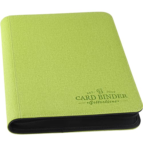Foalgo Trading Card Binder Card Collection Binder Album Folder with 540 Side Loading Pockets 9 Pocket Trading Card Album Folder for TGCMTG Baseball Cards YugiohGreen - Image 1