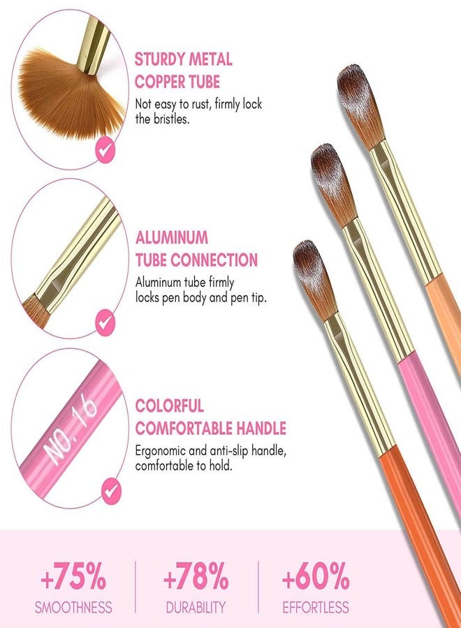 Ruby Face Rubyface X Nails 9PCS Acrylic Nail Brush Set, Nail Art Brushes Set Nail Art Design Pen Painting Tools Fingernail Brush for Acrylic Powder Application Nail Extension 3D Carving Size 4/6/8/10/12/14/16/18/20 - Image 4