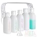 Cosywell Travel Bottles for Toiletries 5 Pack 34oz PrePrinted Shampoo Conditioner Body Soap Soft Touch HDPE Travel Size Containers TSA Approved Leak Proof Squeezable Toiletry BottleWhite - Image 2