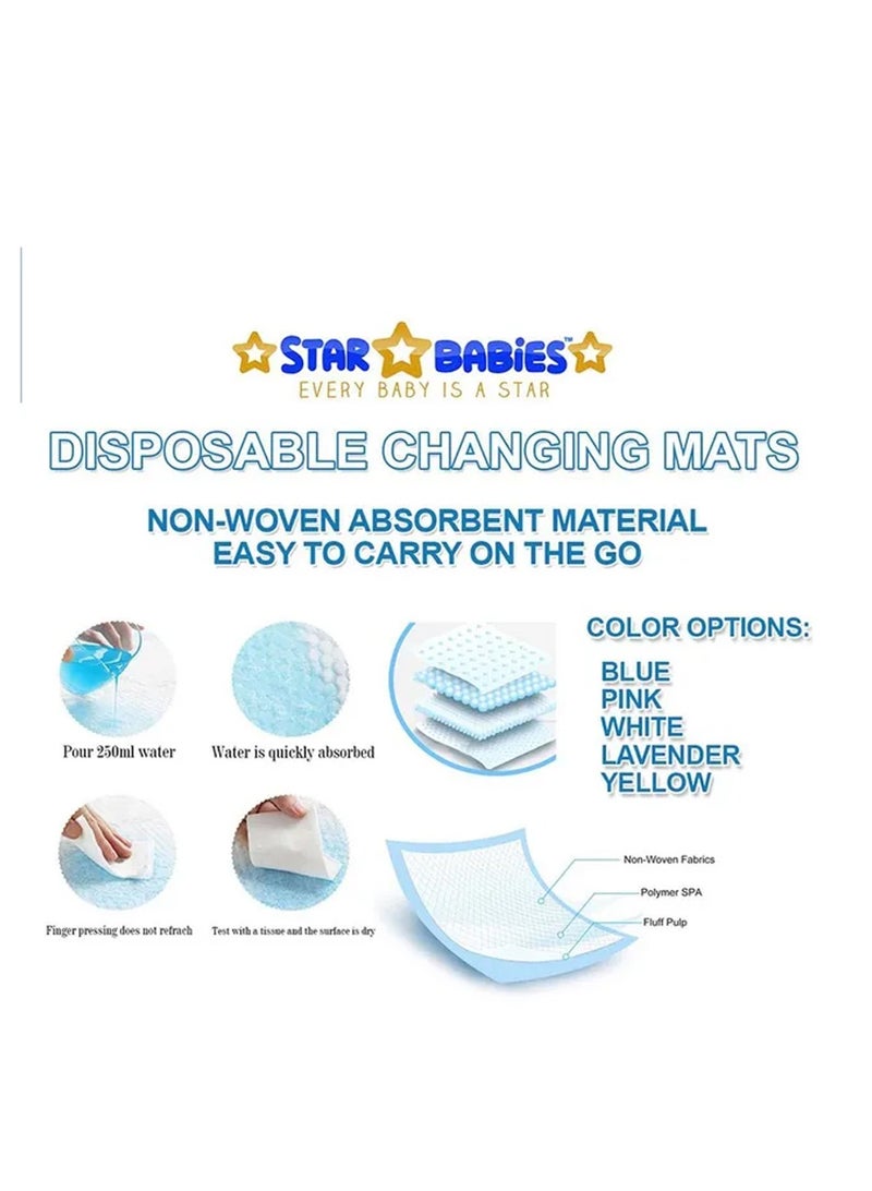 A TO Z A to Z - Disposable Changing Mat size (45cm x 60cm) Large- Premium Quality for Baby Soft Ultra Absorbent Waterproof - Pack of 245-Pink - Image 3
