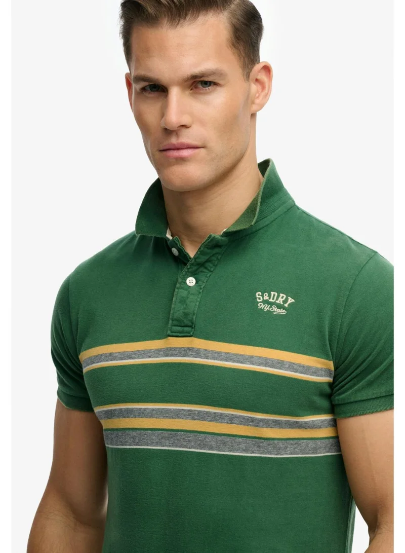 Superdry  Vintage Stripe Jersey Polo Shirt for Men | Best Price UAE