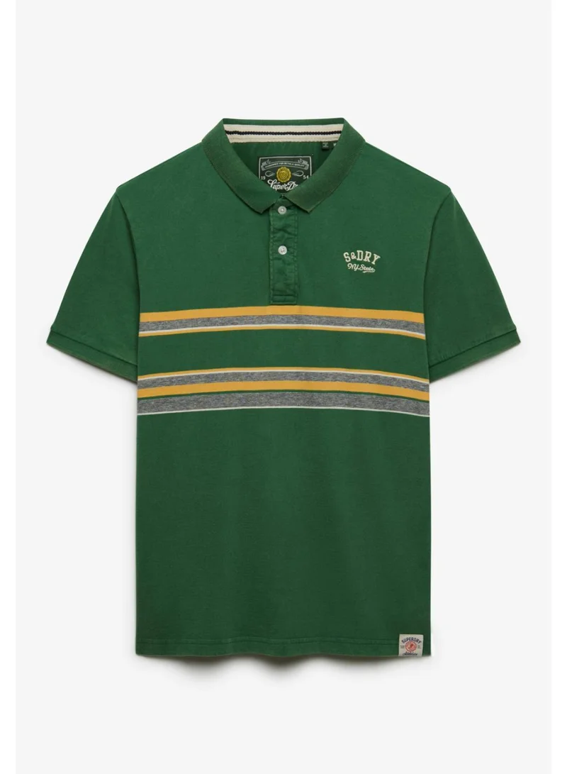 Superdry Vintage Stripe Jersey Polo Shirt