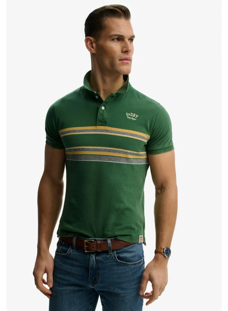 Superdry  Vintage Stripe Jersey Polo Shirt for Men | Best Price UAE