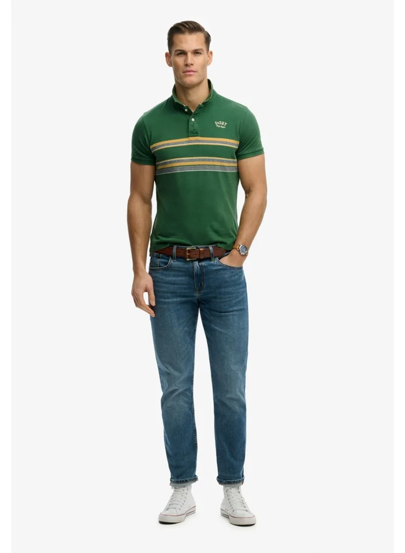 Superdry  Vintage Stripe Jersey Polo Shirt for Men | Best Price UAE