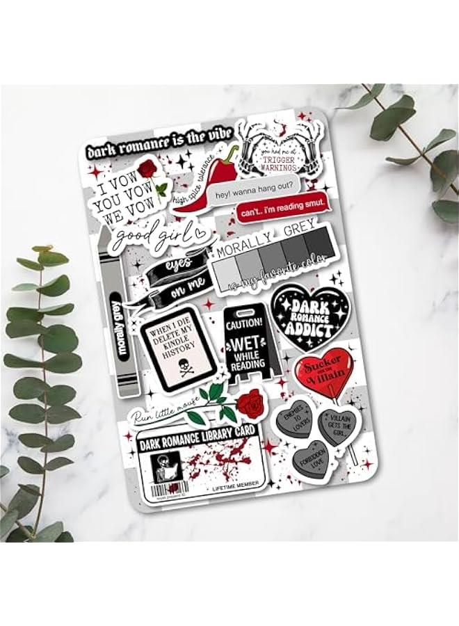 Arabest Clear Back Cover Insert for Kindle | Gothic Bookish Decor | Kindle Cardstock Insert for Clear Case | Booktok Smut Stickers Case Insert | Dark Romance Book Gifts (Kindle Paperwhite 11th Generation) - Image 4