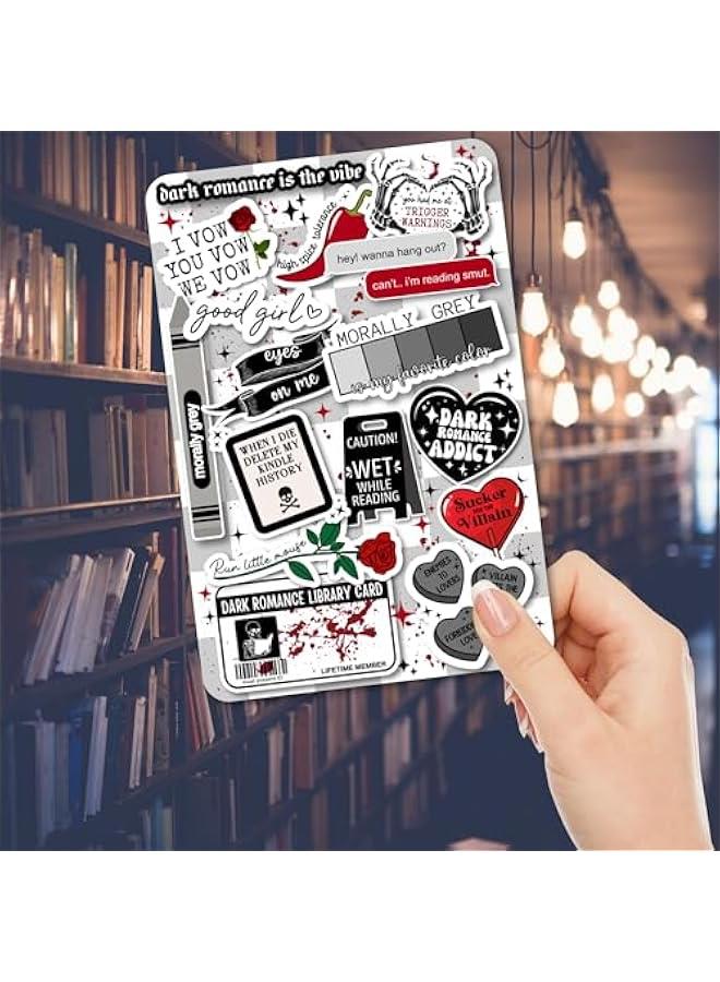 Arabest Clear Back Cover Insert for Kindle | Gothic Bookish Decor | Kindle Cardstock Insert for Clear Case | Booktok Smut Stickers Case Insert | Dark Romance Book Gifts (Kindle Paperwhite 11th Generation) - Image 5