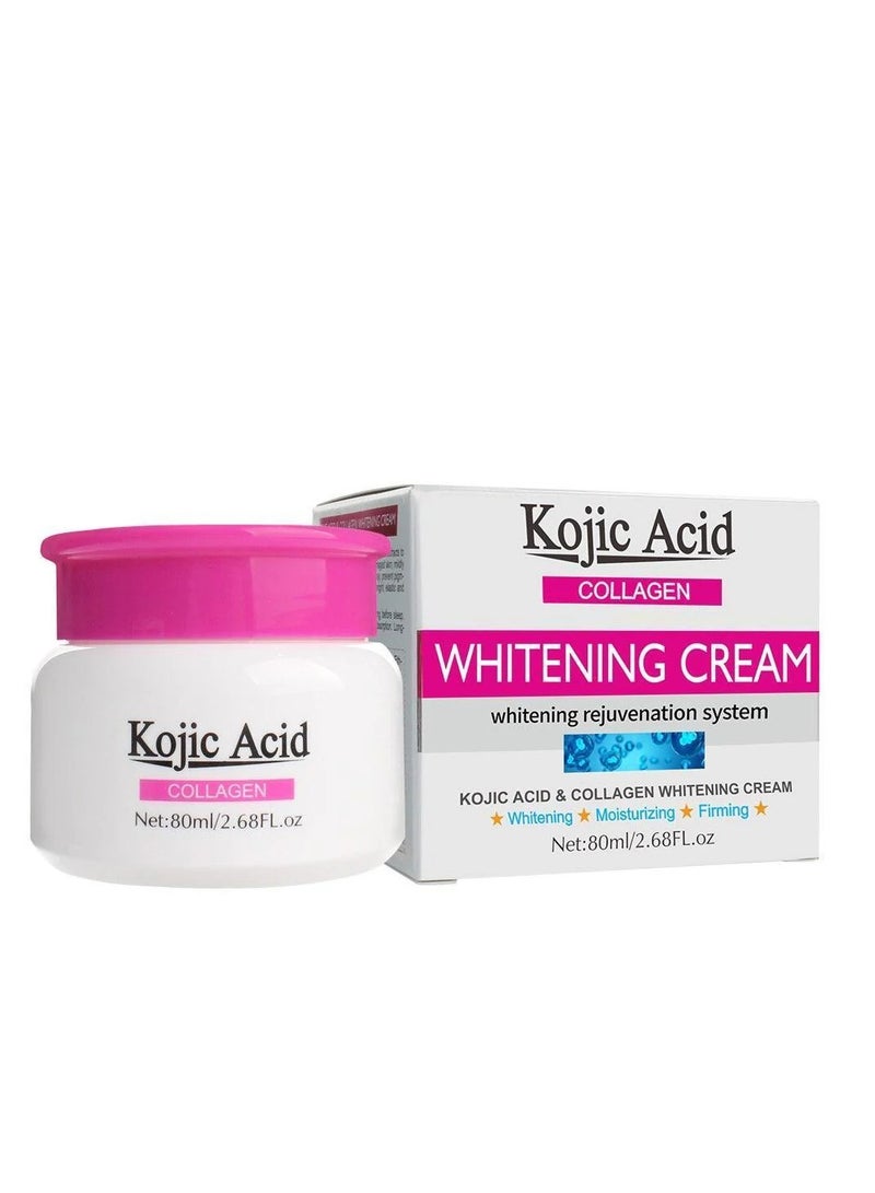 GUANJING Kojic Acid Collagen Whitening Cream - 80ml - Image 1