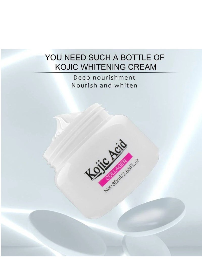 GUANJING Kojic Acid Collagen Whitening Cream - 80ml - Image 4