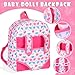 iBayda 12 Baby Doll in Gift Box with Backpack Carrier Clothes Feeding Bottle Pacifier Diaper and a Toy Rabbit Accessories First Baby Dolls for Girls 3 Years and Up - Image 4