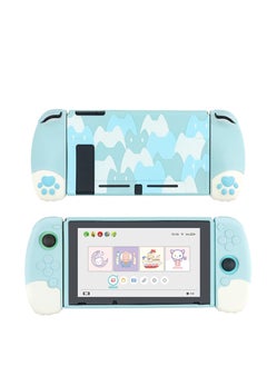 KASTWAVE KASTWAVE Cute Soft Silicone Protective Case Compatible with for Nintendo Switch Console and for Joy Con- Shock-Absorption and Anti-Scratch Slim Cover Case with Ergonomic Design for Switch -- Blue  - Image 1