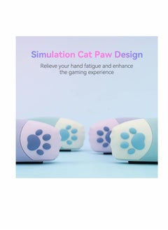 KASTWAVE KASTWAVE Cute Soft Silicone Protective Case Compatible with for Nintendo Switch Console and for Joy Con- Shock-Absorption and Anti-Scratch Slim Cover Case with Ergonomic Design for Switch -- Blue  - Image 3