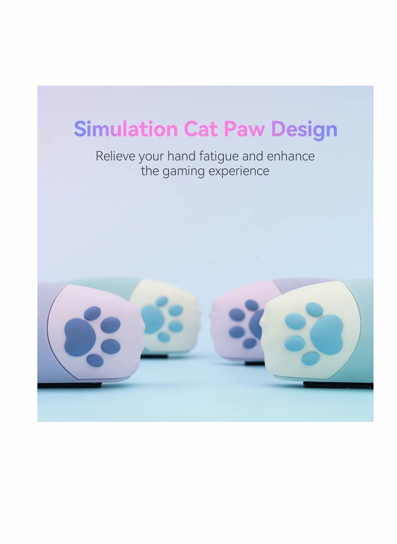 KASTWAVE - KASTWAVE Cute Soft Silicone Protective Case Compatible with for Nintendo Switch Console and for Joy Con- Shock-Absorption and Anti-Scratch Slim Cover Case with Ergonomic Design for Switch -- Blue - Image 1