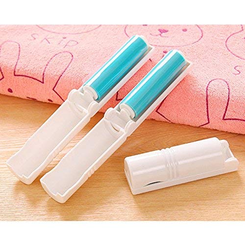 VANTIYAUS Lint Roller（4pcs） Reusable Foldable Portable Clothes Washing Carpet Sheets dust Suction Brush Picker Set Cleaner,Pet Hair Remover Brush(Random Color) - Image 2