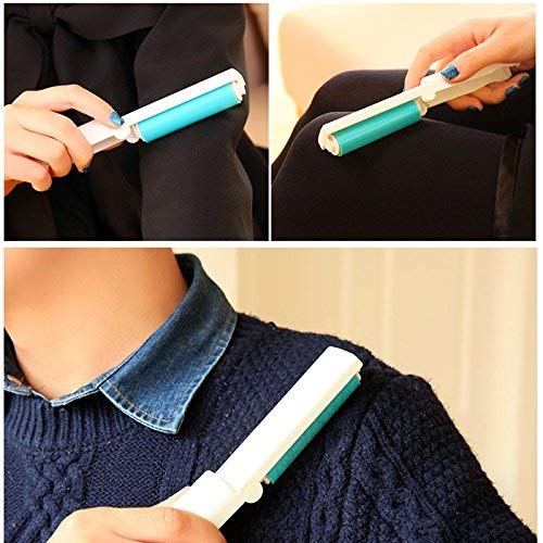 VANTIYAUS Lint Roller（4pcs） Reusable Foldable Portable Clothes Washing Carpet Sheets dust Suction Brush Picker Set Cleaner,Pet Hair Remover Brush(Random Color) - Image 3