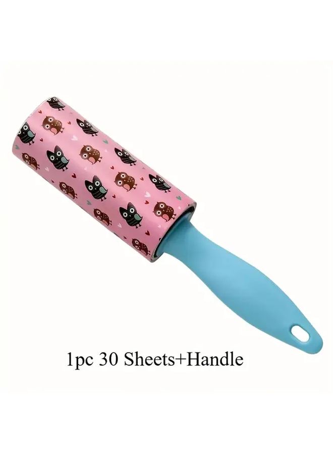 Blue Lint Roller 30 Sheets Pet Hair Removal Reusable for Furniture Carpets Clothes - Image 2