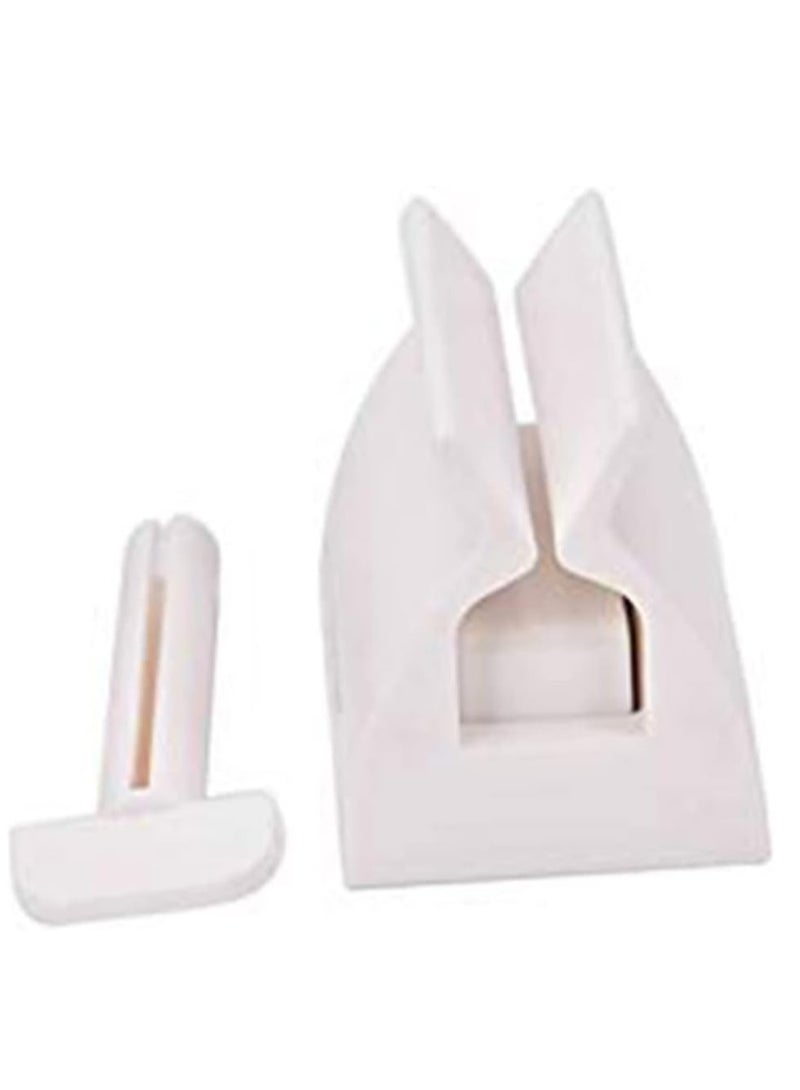 إسكدنيا مضخة أنبوبية متحركة لضغط الأسنان وتوزيعها، مقبض مقعد مضخة الأسنان، بيضاء - Image 2