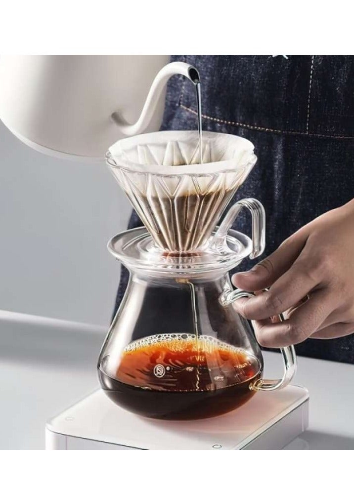 zeroHero Coffee Glass Server- Original Glass Server -High Borosilicate Glass- Heat Resistant Coffee Carafe - Coffee Pot with Lid -(450ml) - Image 3
