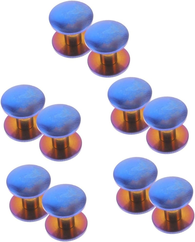 STOBOK 10pcs Screw Binding Posts Belt Binding Screws for Crafts Decorative Documents and Albums Resistant Easy to Install - Image 1