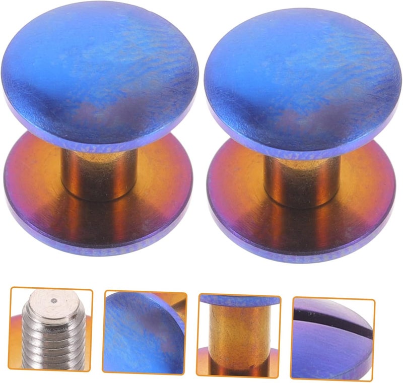 STOBOK 10pcs Screw Binding Posts Belt Binding Screws for Crafts Decorative Documents and Albums Resistant Easy to Install - Image 2