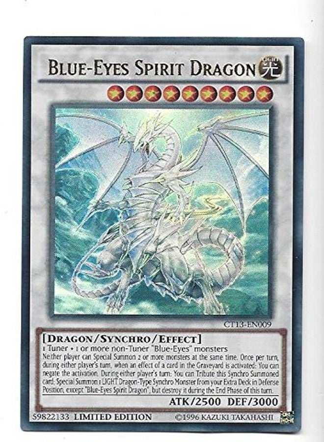 Yu-Gi-Oh! Yugioh Ultra Rare Card Blue Eyes Spirit Dragon Limited Edition CT13-EN009 by Yu Gi Oh! - Image 1