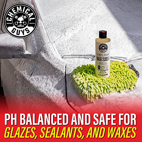 Chemical Guys CWS_1011 Maxi-Suds II Foaming Car Wash Soap (for Foam Cannons, Foam Guns or Bucket Washes) for Cars, Trucks, Motorcycles, RVs & More, 128 Fl Oz (1 Gallon), Strawberry Scent - Image 3