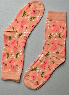 The Socks Hype 3 Pairs Pink Bunny Cotton Soft Funny Socks for Men Women | Casual Crew Colorful Cartoon Novelty Socks | Unisex Comfortable Dress Socks for Everyday Wear  - Image 1
