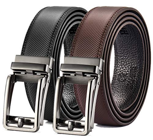 CHAOREN 40mm Ratchet Belt Buckle for 1 3/8 Slide Belt Strap, Click Buckle Adjustable Skeleton Shape - Image 4
