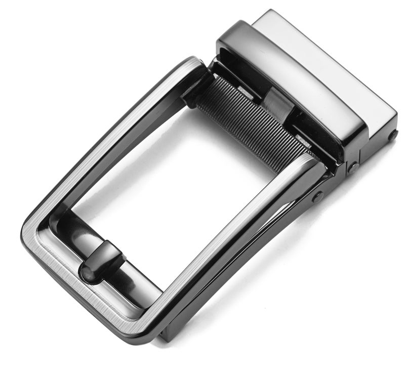 CHAOREN 40mm Ratchet Belt Buckle for 1 3/8 Slide Belt Strap, Click Buckle Adjustable Skeleton Shape - Image 1