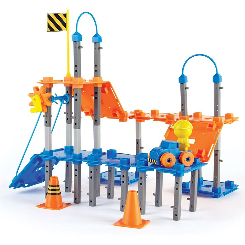 Learning Resources Learning Resources City Engineering and Design Building Set, Ages 5+,100 Pieces, Engineer STEM Toy, Construction Toys, Simple Machines Kids - Image 2