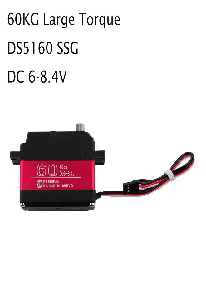 Wishiot DS5160SSG 60kg Servo RC Digital Servo DC6-8.4V Metal Gear Large Torque High Speed IP67 Waterproof Servo 270 Degree with 18T Aluminum Servo Arm for Crawler Baja Cars Robotics DIY Projects - Image 5