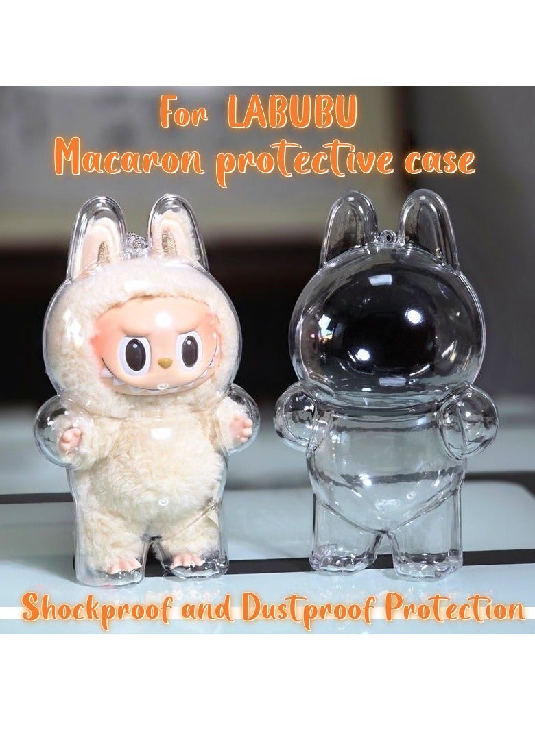 Pop Mart x Momiji LABUBU Generation 1 Translucent Protective Case | Macaron Standing Dust-Proof Cover (Shockproof Display Model) - Image 2