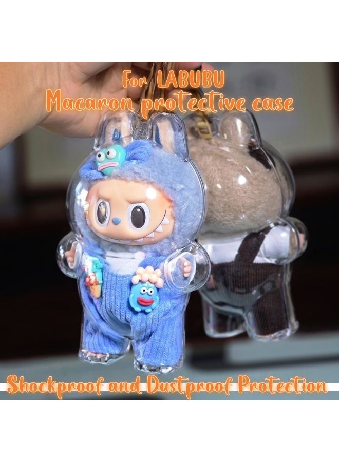 Pop Mart x Momiji LABUBU Generation 1 Translucent Protective Case | Macaron Standing Dust-Proof Cover (Shockproof Display Model) - Image 4