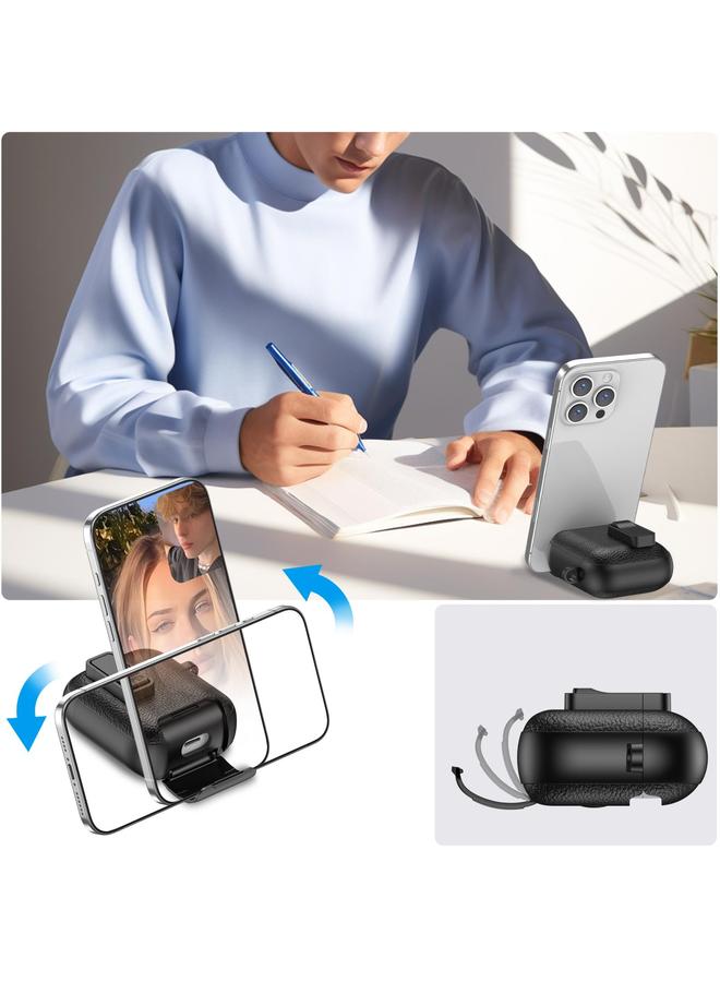 زبون حافظة سماعات أذن لاسلكية من الجلد الملمس مع خطاف وحامل لسماعات AirPods 1 / 2 - Image 4