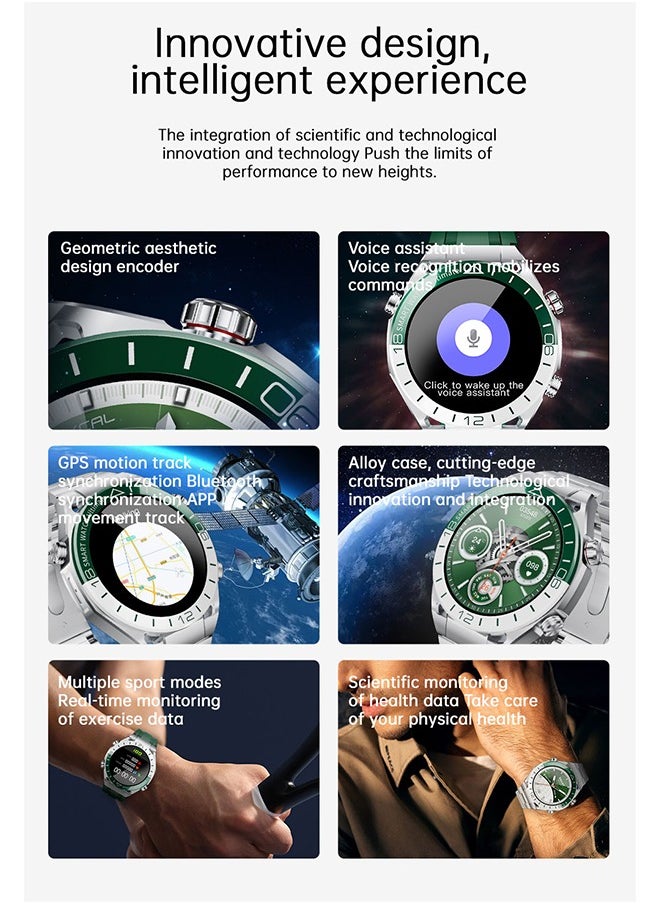 DAREU - Smartwatch Ultimate – Advanced Features, Premium Design & Exceptional Performance, Zirconium-Based Liquid Metal, ECG Analysis, Golf Course Mode, Offline Contour Maps, 100 Meter Water Resistance, Long Battery Life - Image 1