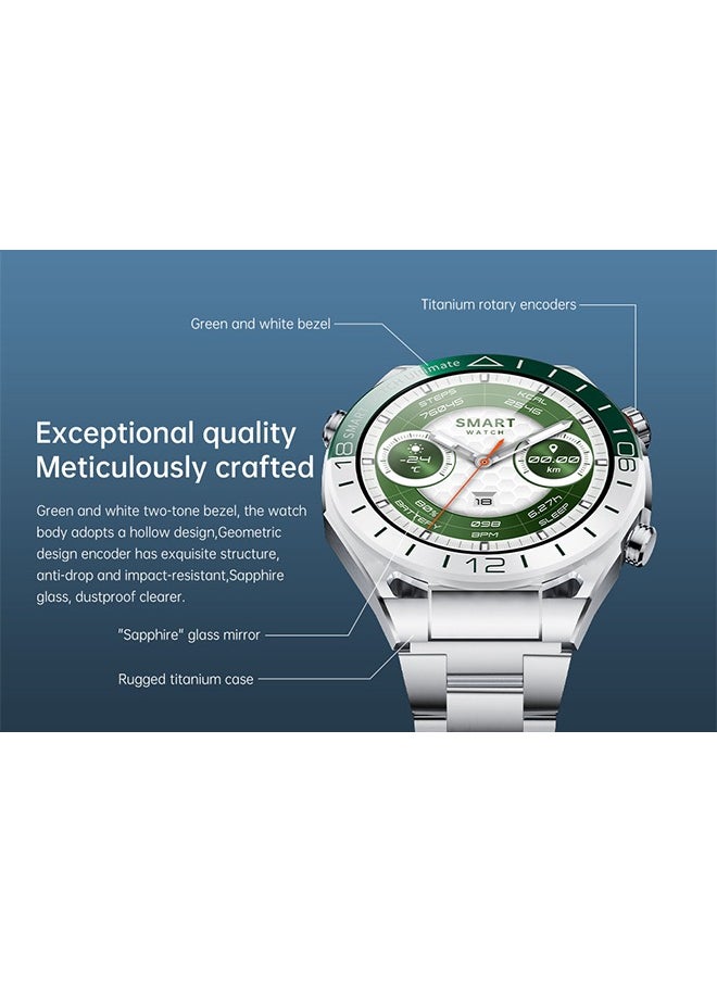 DAREU - Smartwatch Ultimate – Advanced Features, Premium Design & Exceptional Performance, Zirconium-Based Liquid Metal, ECG Analysis, Golf Course Mode, Offline Contour Maps, 100 Meter Water Resistance, Long Battery Life - Image 1
