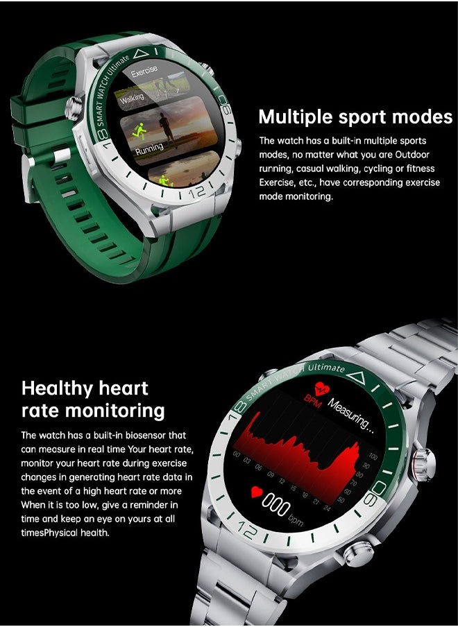 DAREU - Smartwatch Ultimate – Advanced Features, Premium Design & Exceptional Performance, Zirconium-Based Liquid Metal, ECG Analysis, Golf Course Mode, Offline Contour Maps, 100 Meter Water Resistance, Long Battery Life - Image 1