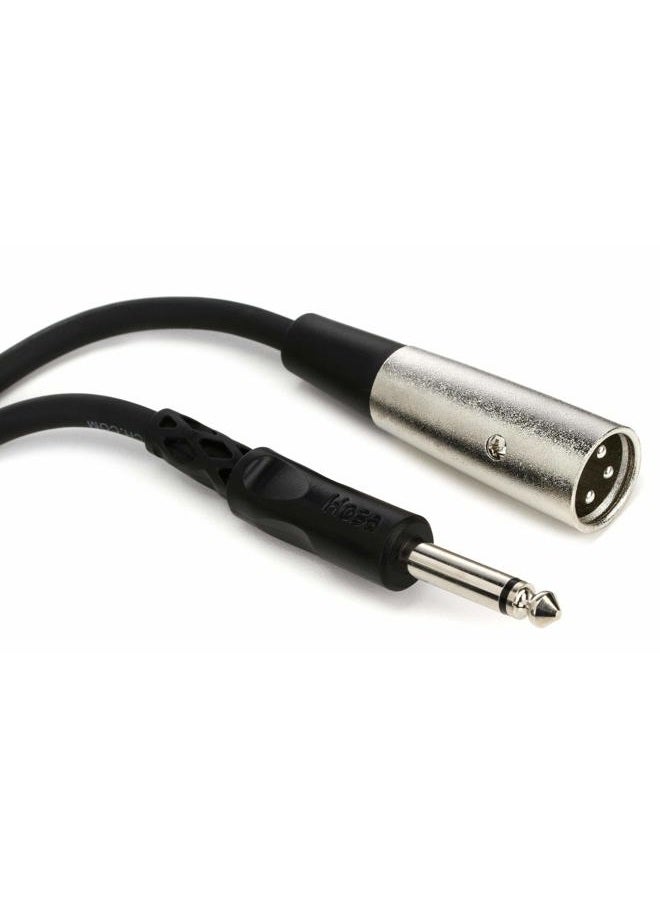Hosa PXM-105 1/4" TS to XLR3M Unbalanced Interconnect Cable, 5 Feet - Image 1