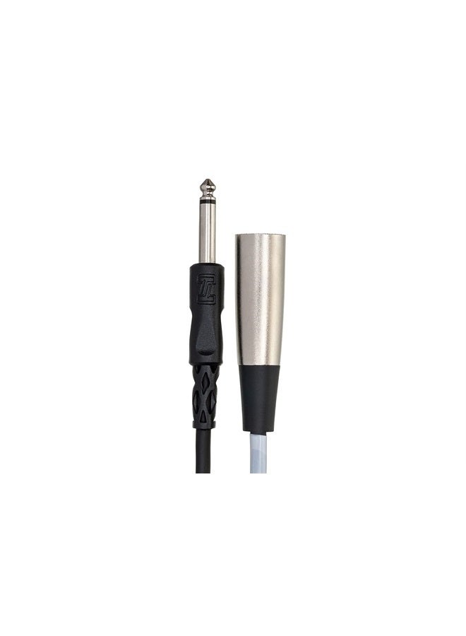 Hosa PXM-105 1/4" TS to XLR3M Unbalanced Interconnect Cable, 5 Feet - Image 2