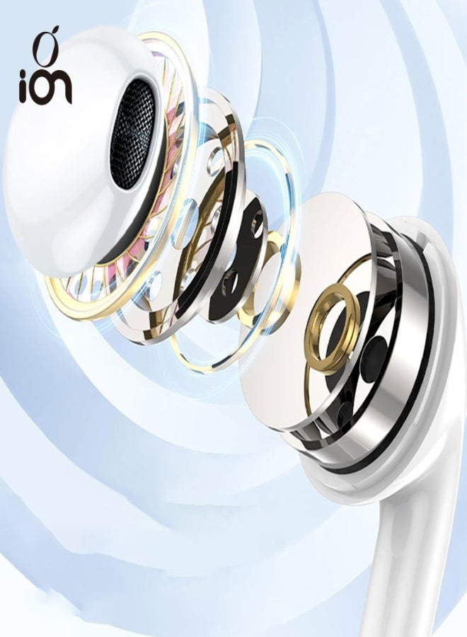 ION Type C wired headphones. Type C headphones with clear and loud sound. wired earphones with a high definition microphone. 1 meter Type C wired headphones. type c earphones with a comfortable design. Compatible with iPhones, Samsung, Huawei, Xiaomi, and many other devices. - Image 4
