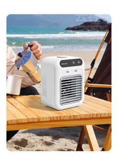 Arabest Portable Mini Air Cooler Fan Spray Cooler 500ML Home Atomization Humidifier Two Speed Desktop Water Cooled Air Conditioning Fan Desktop Air Cooler USB Cooling Fan for Home Office Outdoor Use  - Image 3