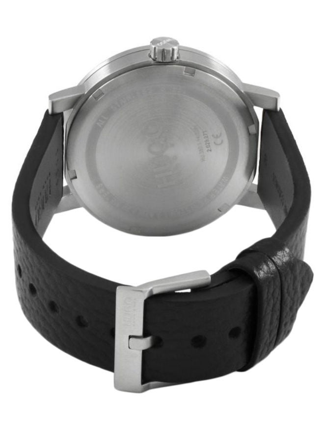 HUGO BOSS Men Leather Analog Watch 1530115 - Image 4