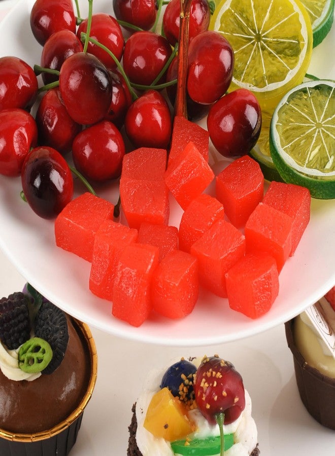 Luckforest Artificial Watermelon Slice, 15 Pcs Lifelike Simulation Watermelon Slice Models Fake Fruit Ornaments for Home Party Table Decoration Photography Props - Image 5
